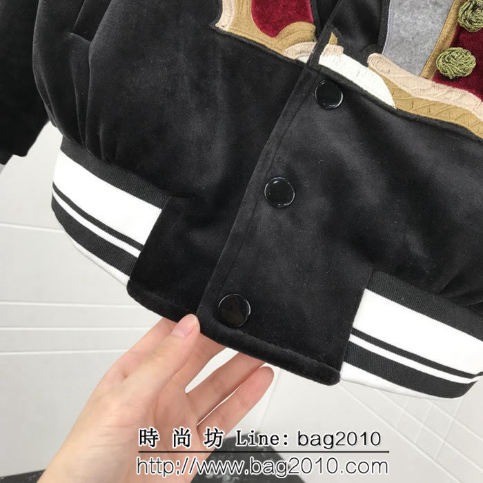 DＧ杜嘉班納 18ss秋冬新款 絲絨棒球款 豹將軍貼章圖案 男款外套 ydi1392